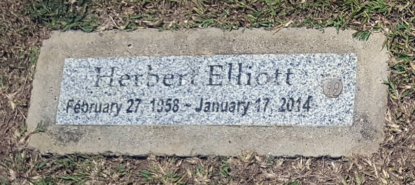 sign headstone herbert elliott