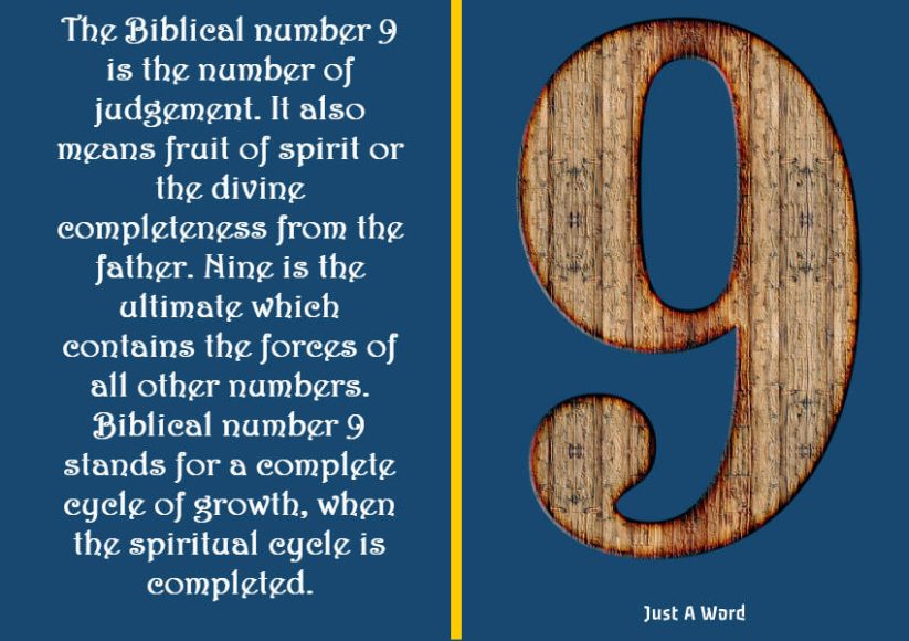 biblical meaning Number 9