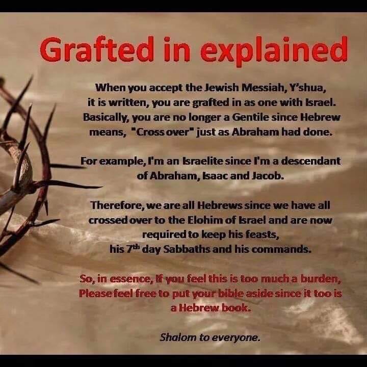 can we become hebrew israelites - grafted in explained - crossing over