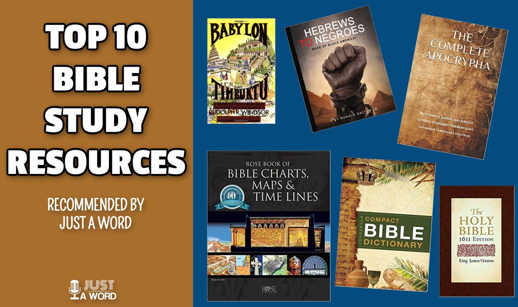 Top 10 Bible Study Resources Page - Just a Word