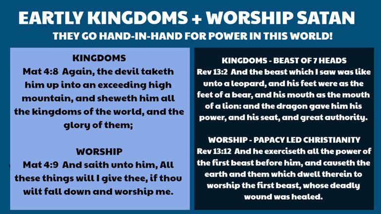rev 13 matthew 4_8-9 kingdoms + worship