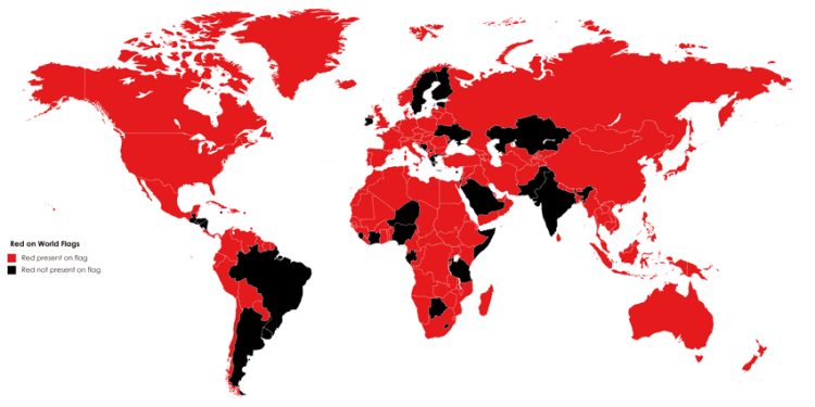 countries with red in flag
