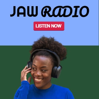 JAW Radio ad blue green 336x336