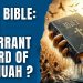 Is The Bible The Inerrant Word Of The Most High?