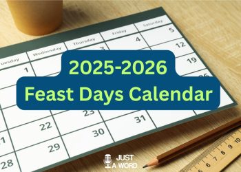 2025-2026 Feast Days Calendar