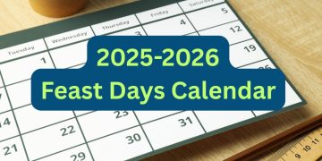 2025-2026 Feast Days Calendar
