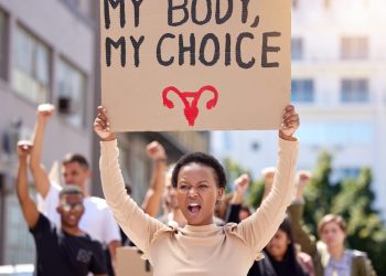 abortion-protest-young-black-woman