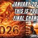 January 2026, This Is Your FINAL Chance! (Prophetic Dream)