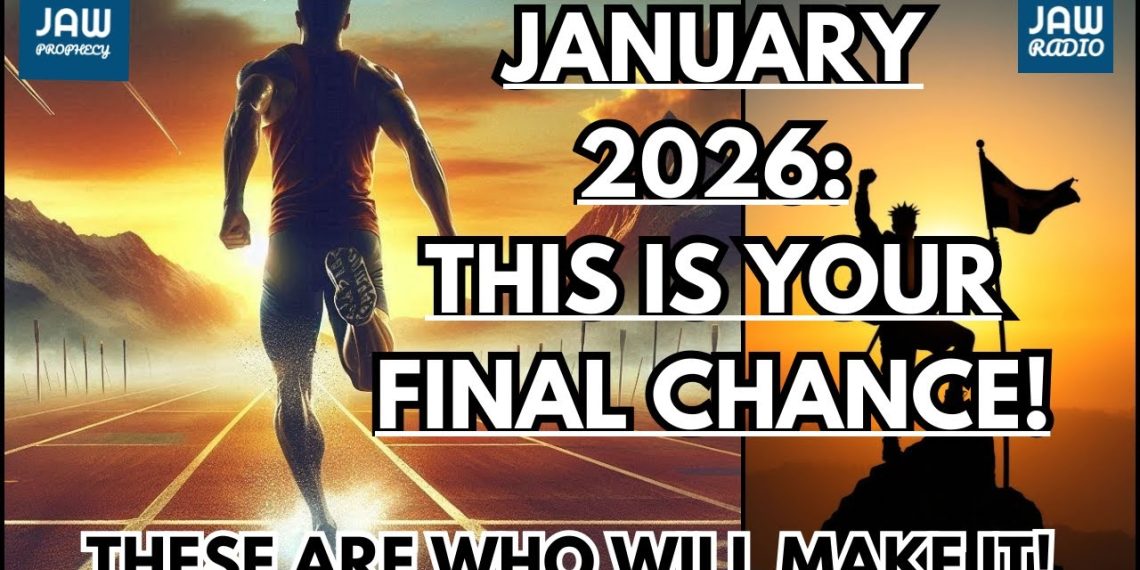 January 2026: This Is Your Final Chance (These Are Who Will Make It)!