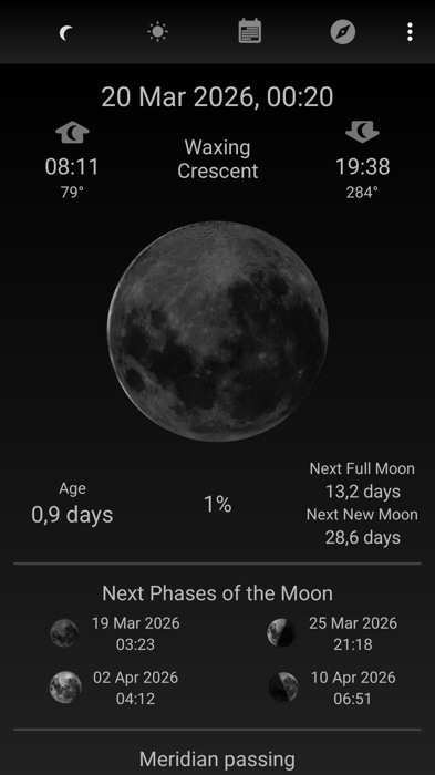 new moon day march 20 - 1