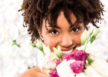 the-bride-selective-focus-of-cheerful-african-american-woman