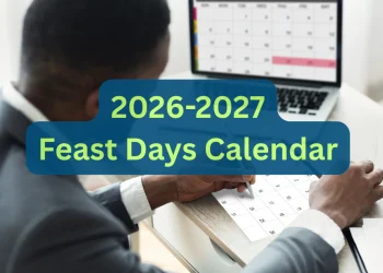 2026-2027 Feast Days Calendar